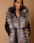 Gilet volpe leonie argento