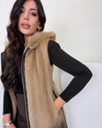 Gilet visone luxury degrade