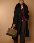 SAVANN Luxury COAT 100% lana black