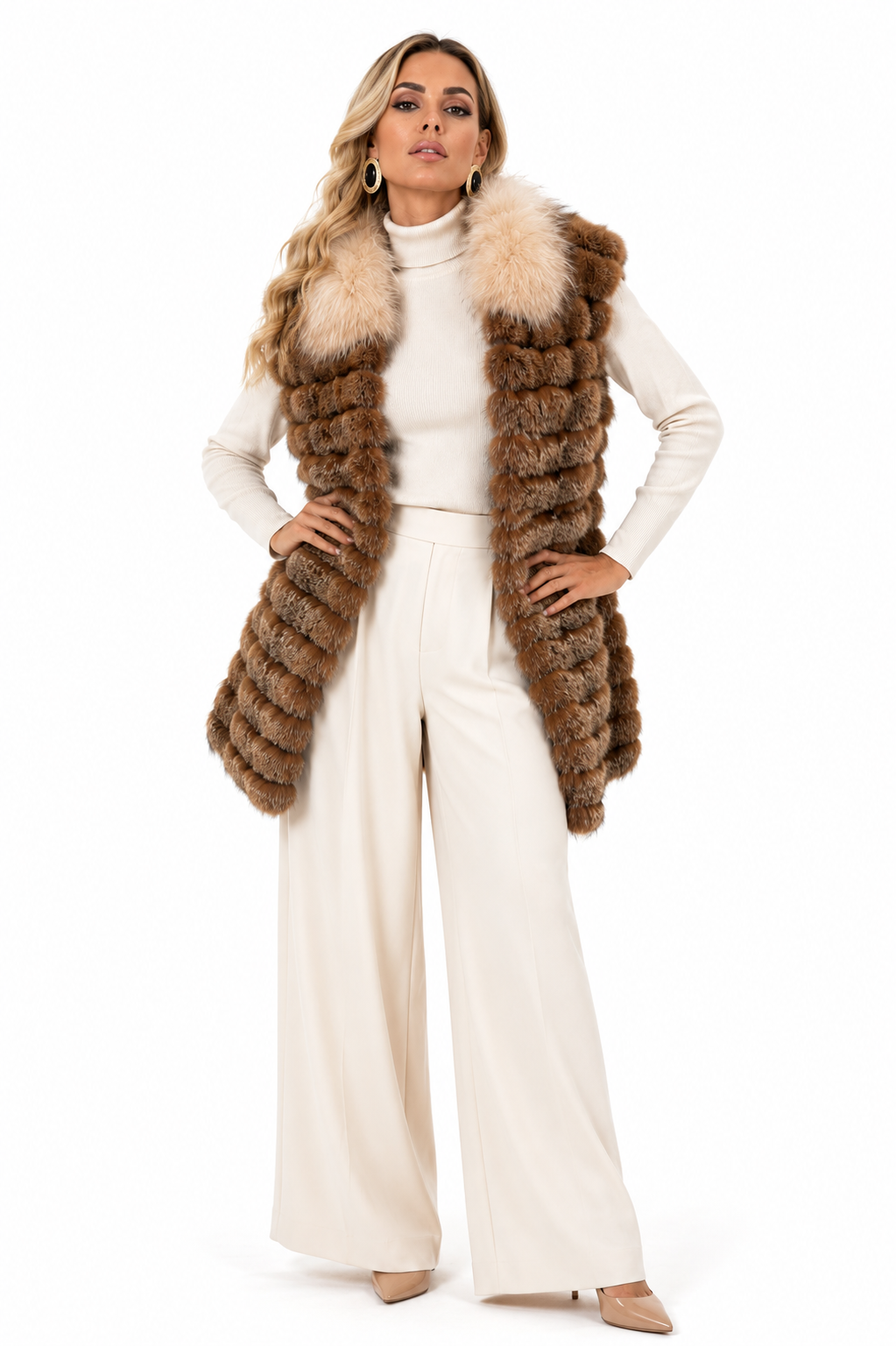 Gilet volpe alba