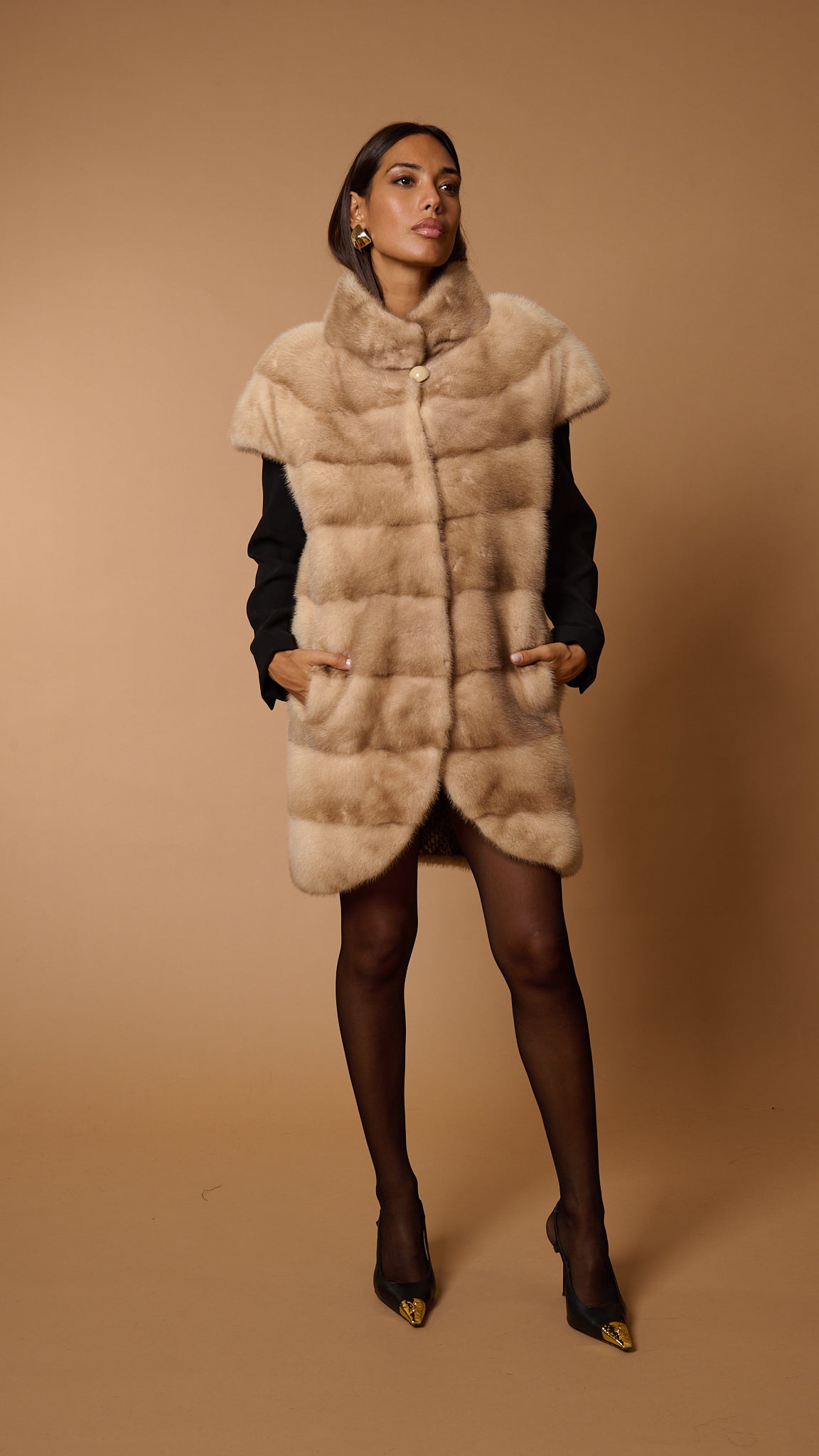Gilet visone vanità luxury