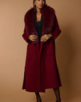 Drama luxury coat bordeaux