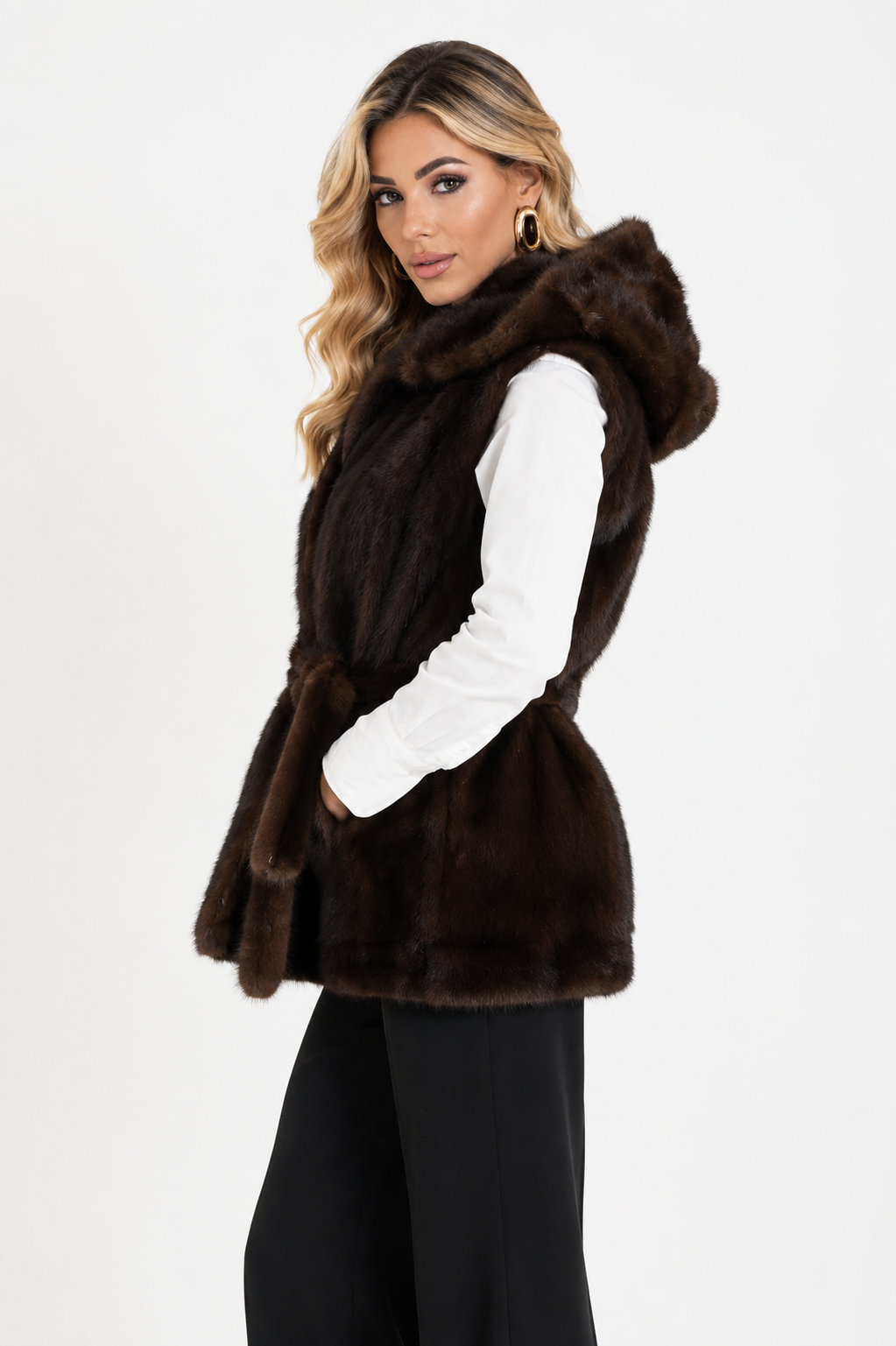 Gilet visone Paola