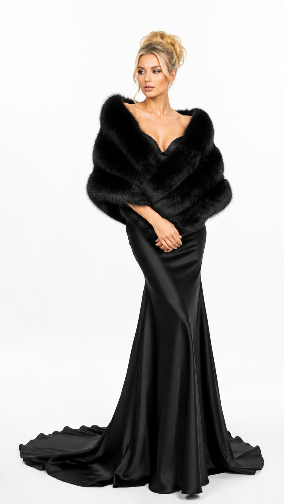 Stola in volpe black Luxury