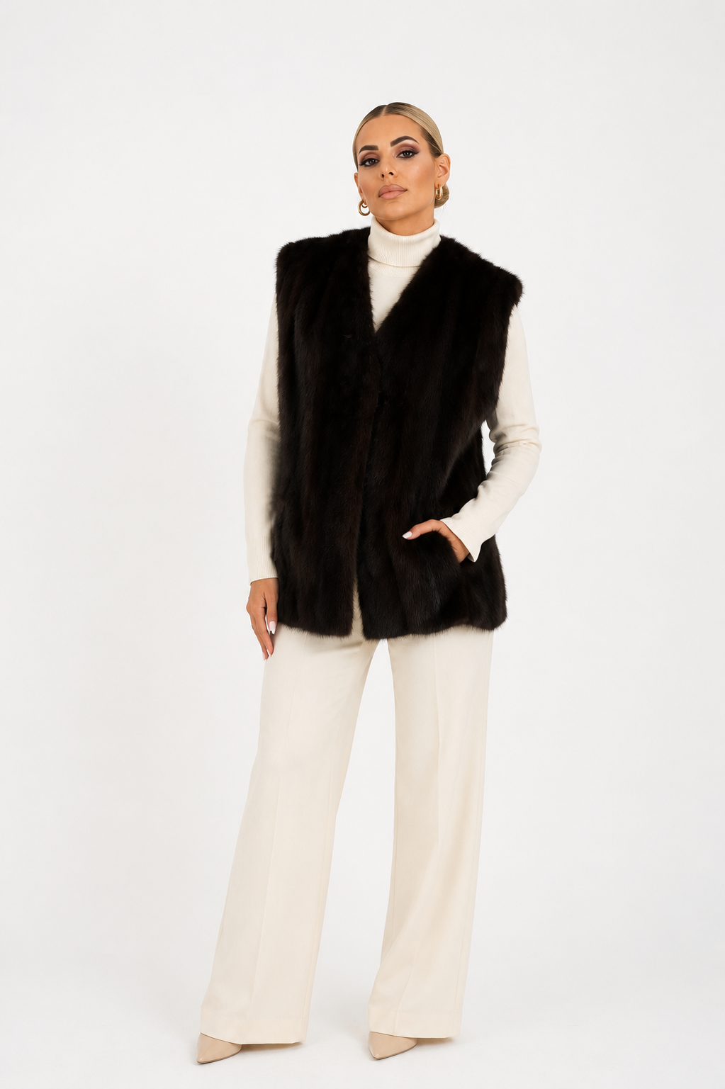 Gilet visone odette