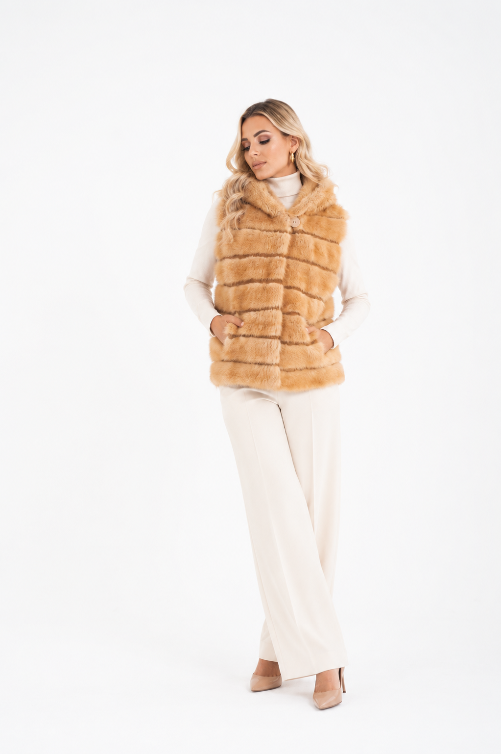 Gilet visone Tiziana