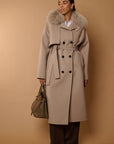 SAVANN Luxury COAT 100% lana beige