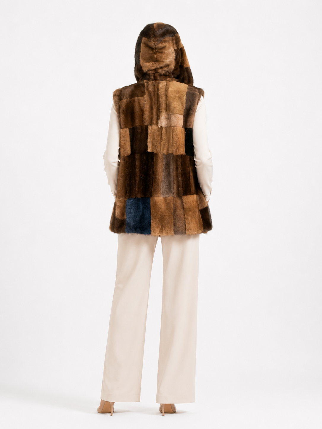 Gilet visone pach Ysaline