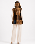 Gilet visone pach Ysaline