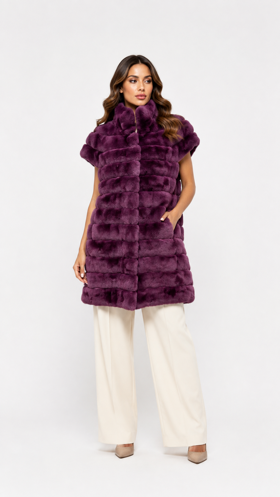 Gilet cincilla’ luxury