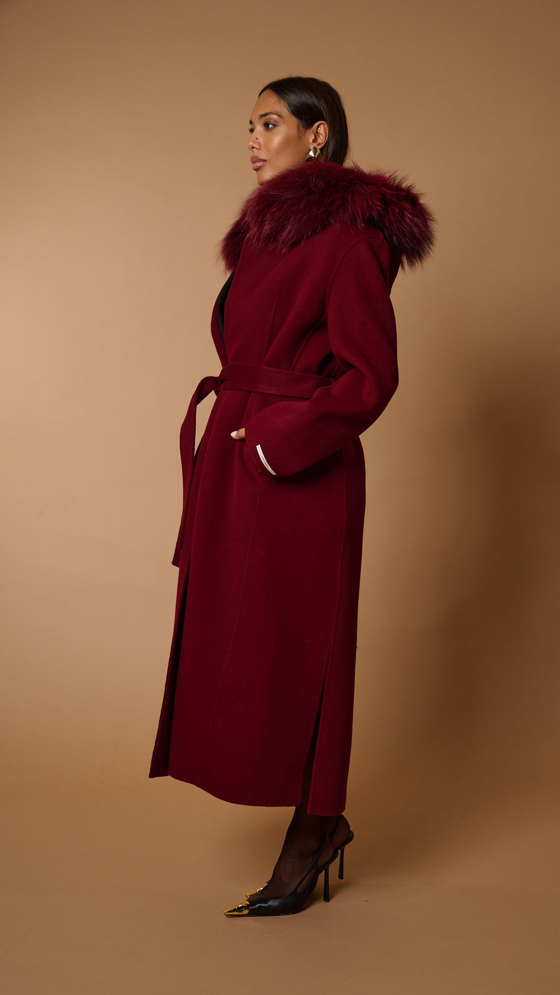 Dianne luxury coat bordeaux