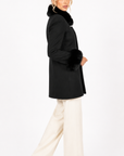 Cappotto stacy con volpe