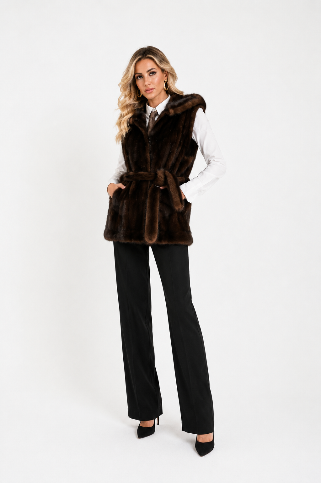 Gilet visone Paola