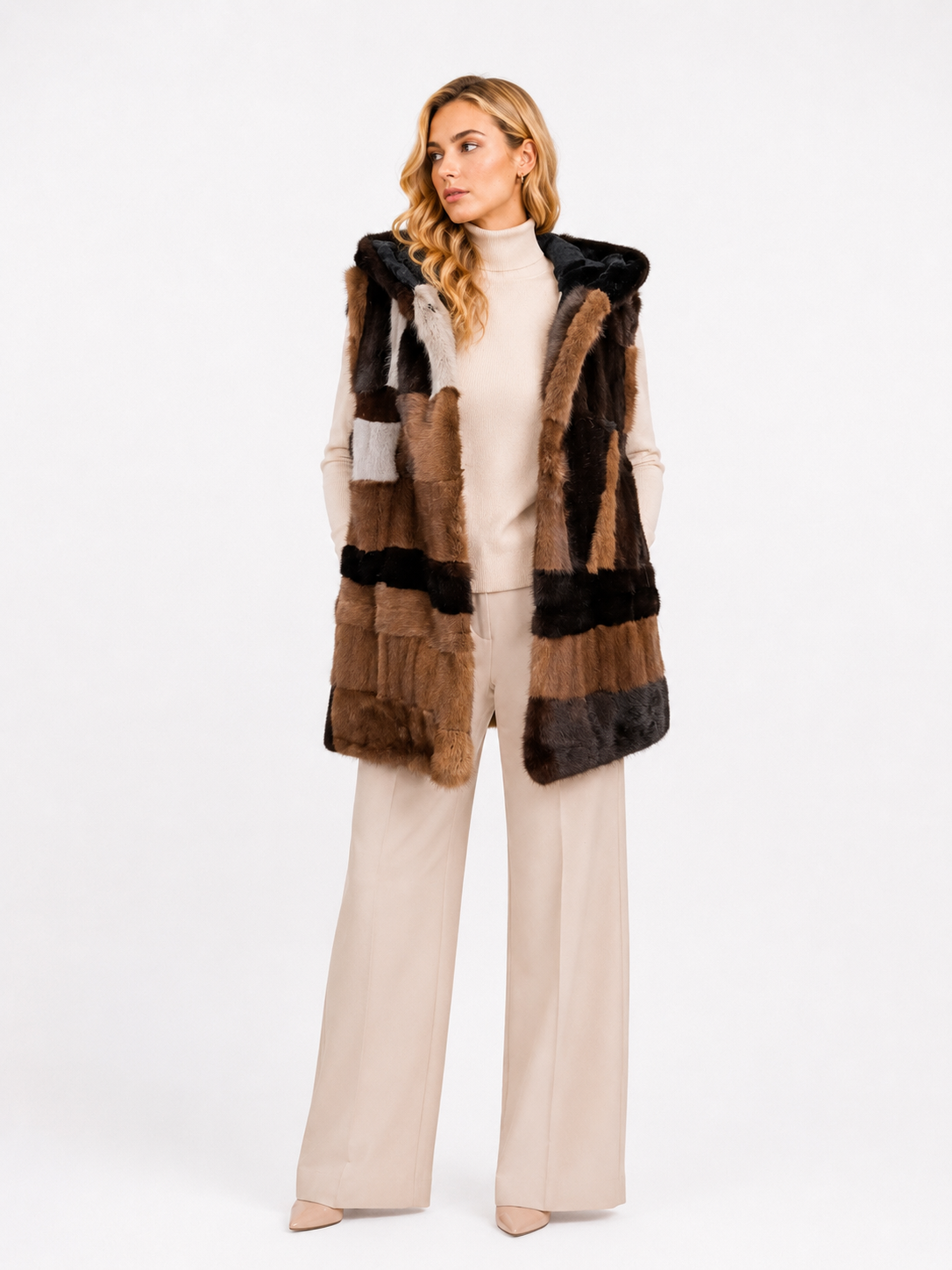 Gilet visone pach Novara