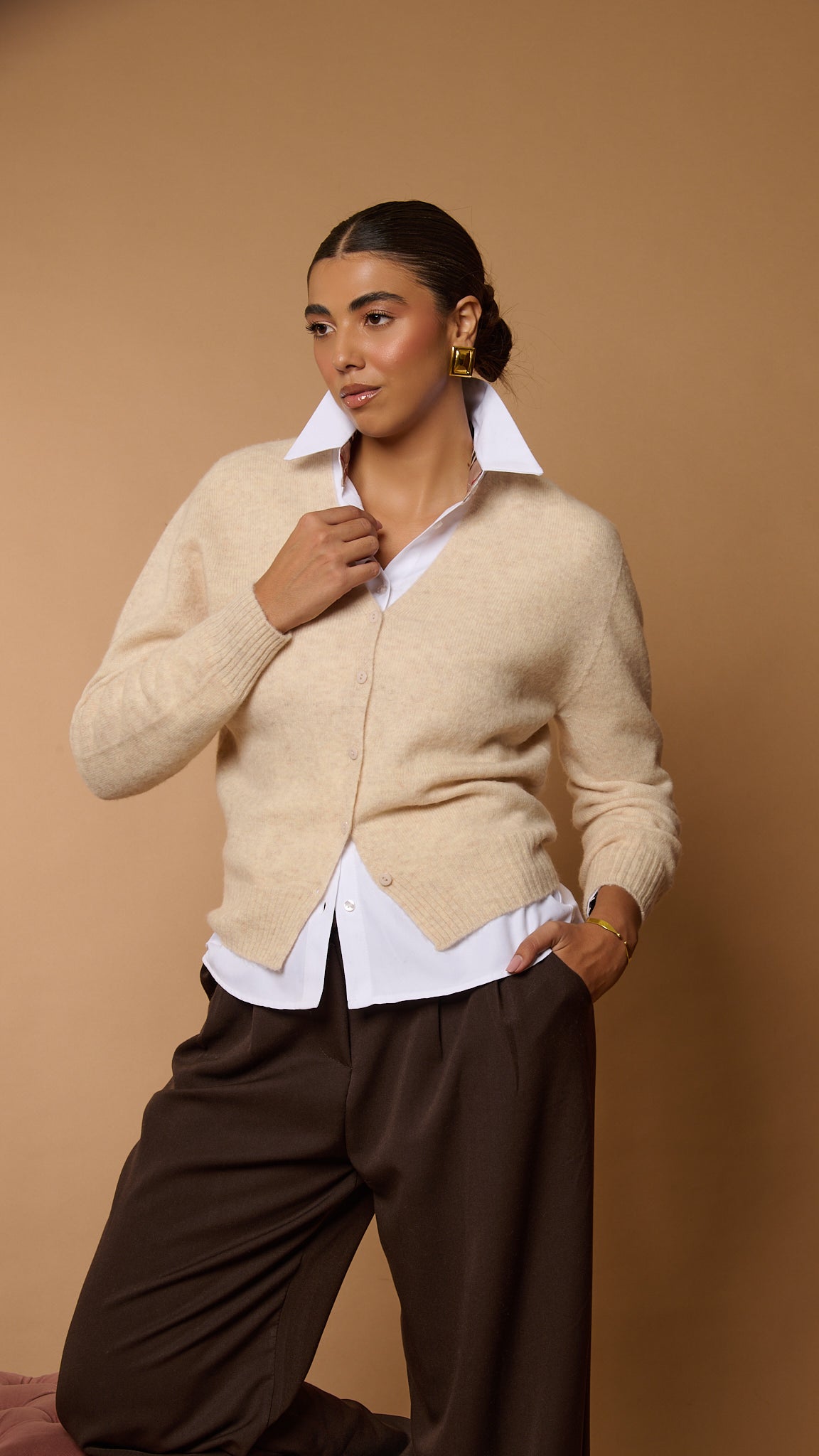 Cardigan Nives 100% lana ART 6622300