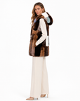 Gilet visone pach Arvelia