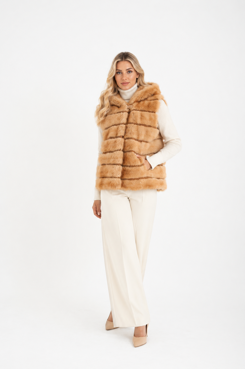 Gilet visone Tiziana