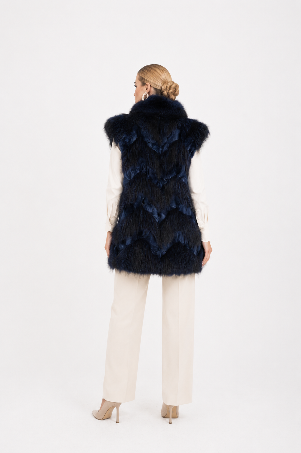 Gilet volpe lillà