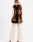 Gilet visone pach Ysaline