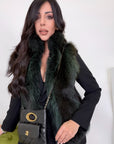 Gilet color green