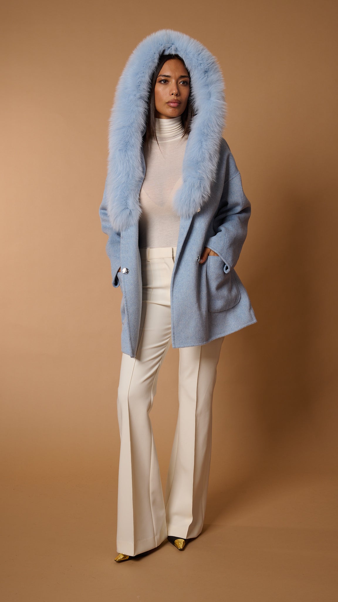 CUVE’ Luxury COAT wool &amp; cashmere