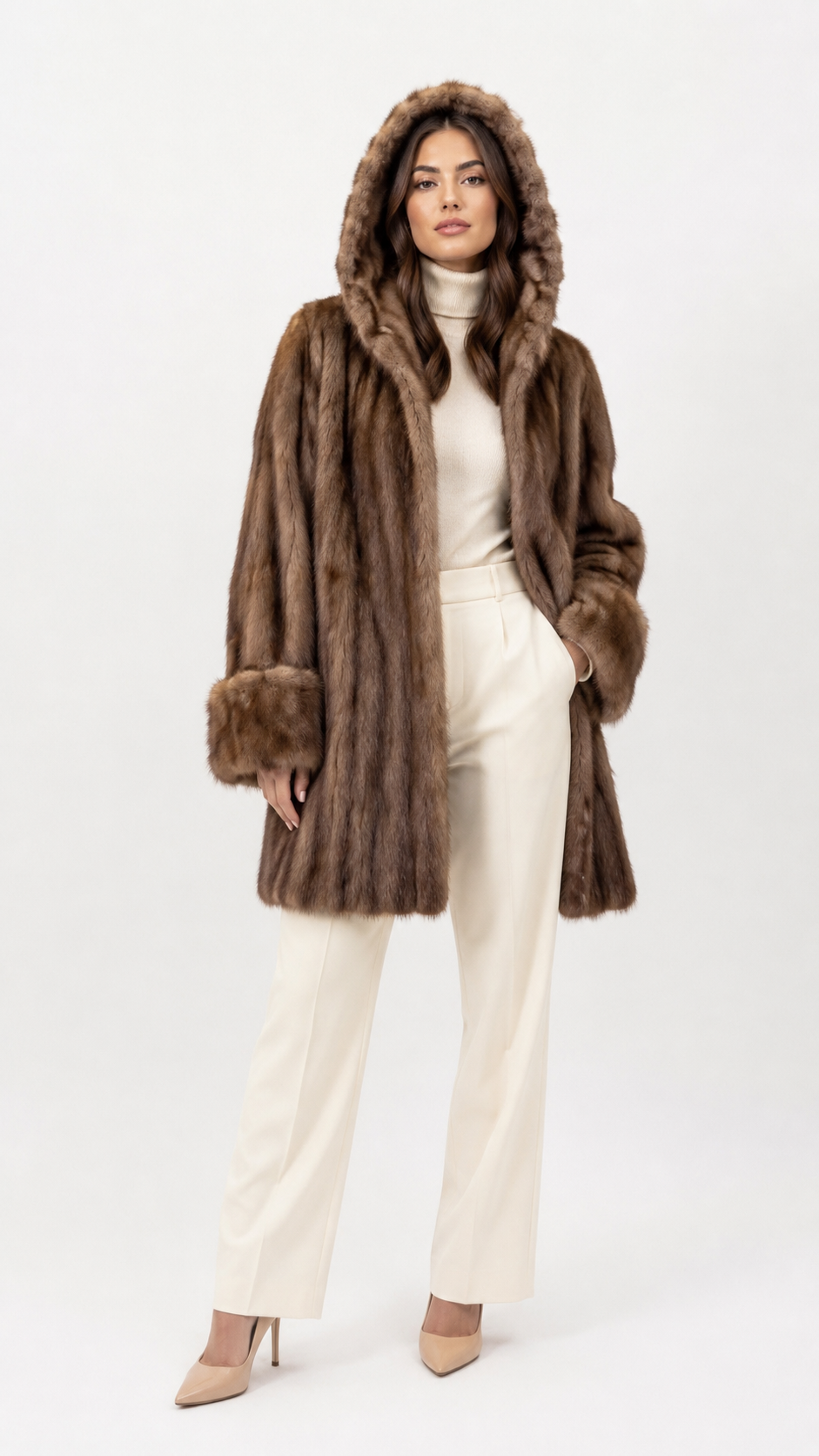 Visone margot cappuccio removibile Luxury