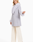 Cappotto baronetto bordi volpe