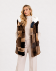 Gilet visone pach Ysaline