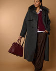 SAVANN Luxury COAT 100% lana grey