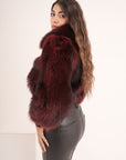 Bomber crop Burgundy