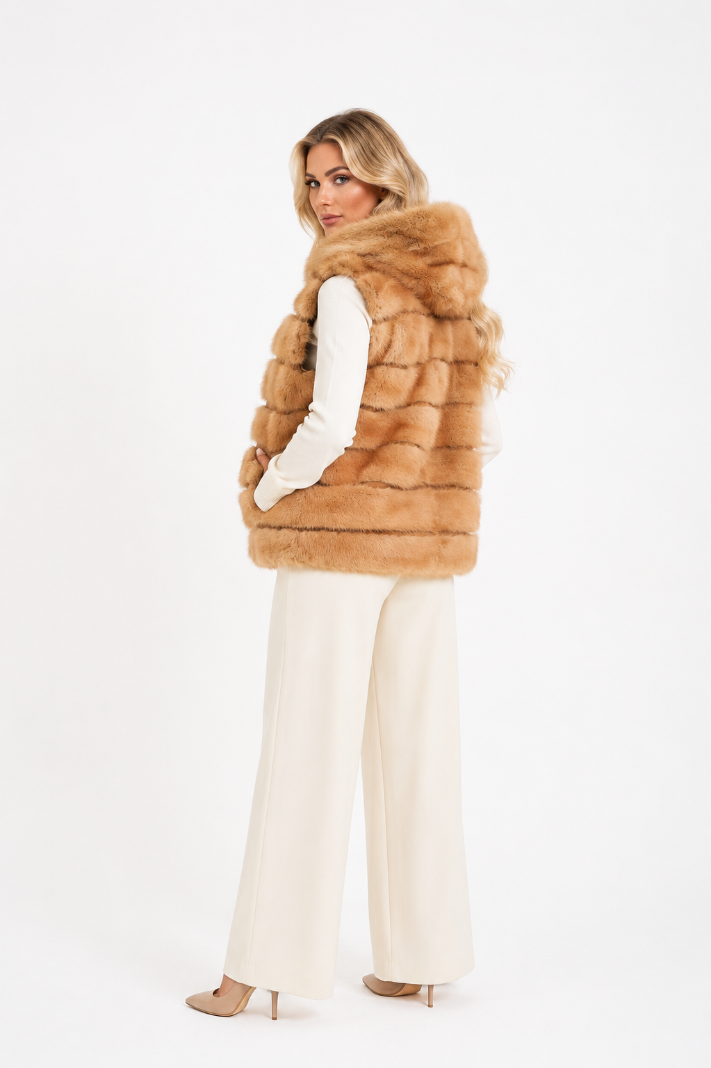 Gilet visone Tiziana