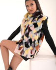 Gilet visone Tania silver