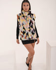 Gilet visone Tania silver