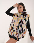 Gilet visone Tania silver