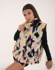 Gilet visone Tania silver