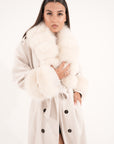 Cappotto doppiopetto luxury panna