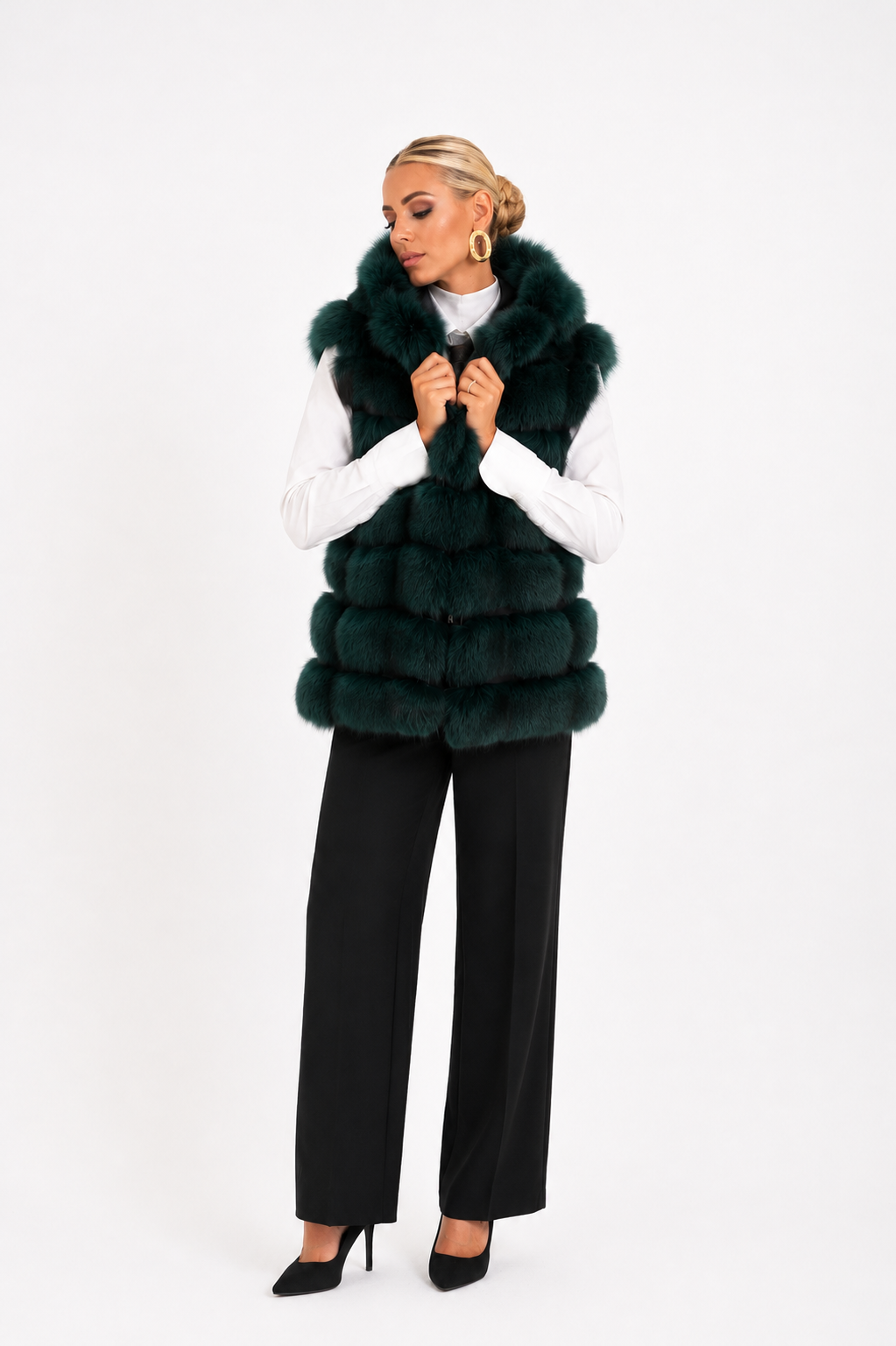 Gilet visone nigella