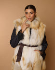 Gilet volpe sabbia.