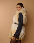 Gilet volpe sabbia.