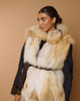 Gilet volpe sabbia.