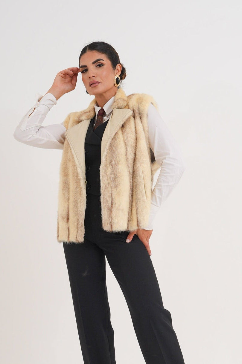 Gilet visone antea