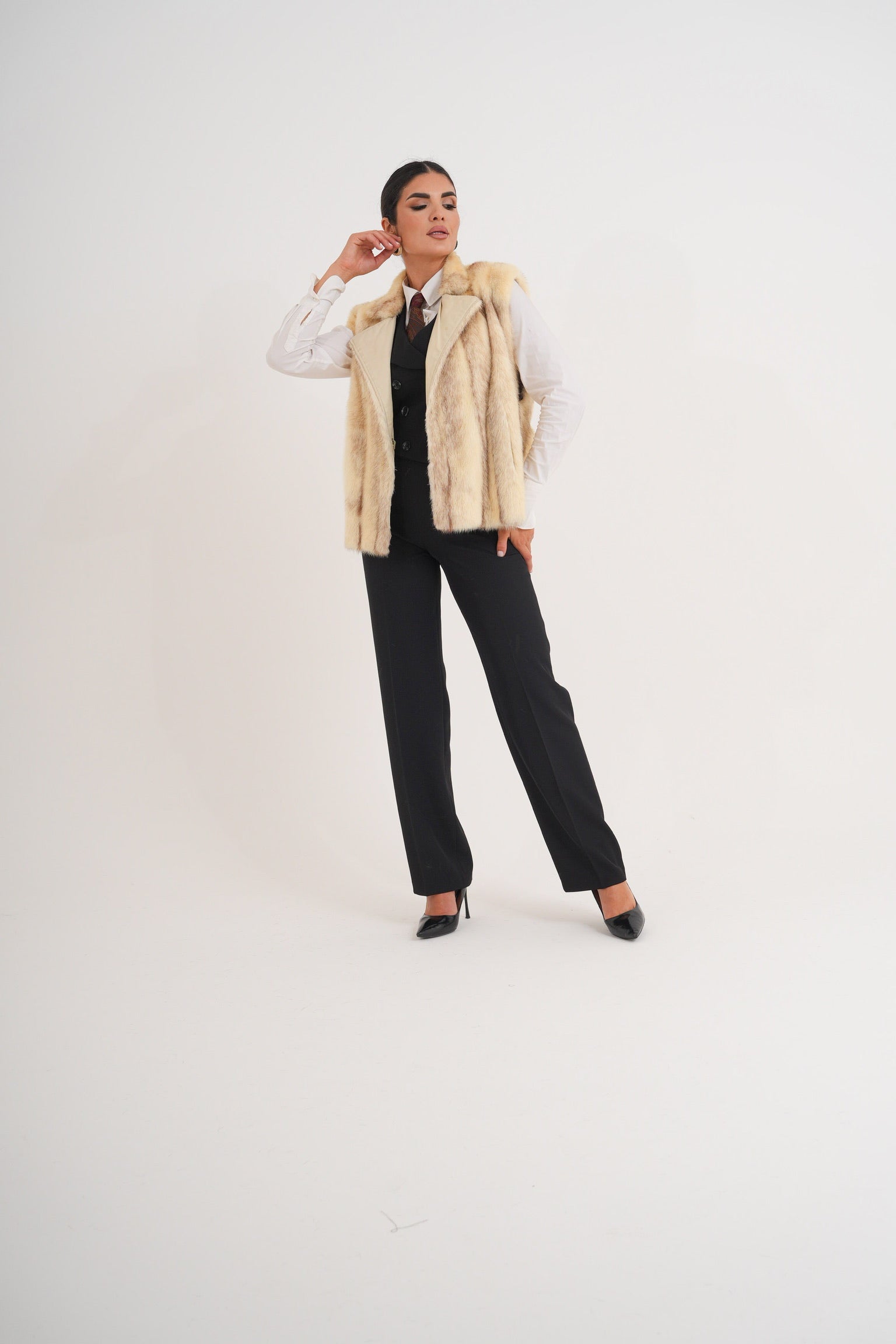 Gilet visone antea
