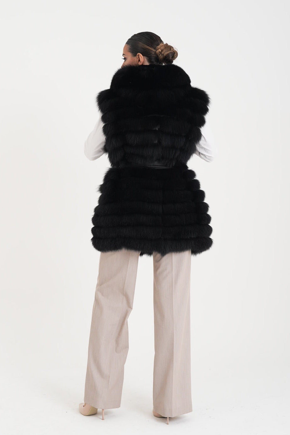 Gilet volpe Marzia nero