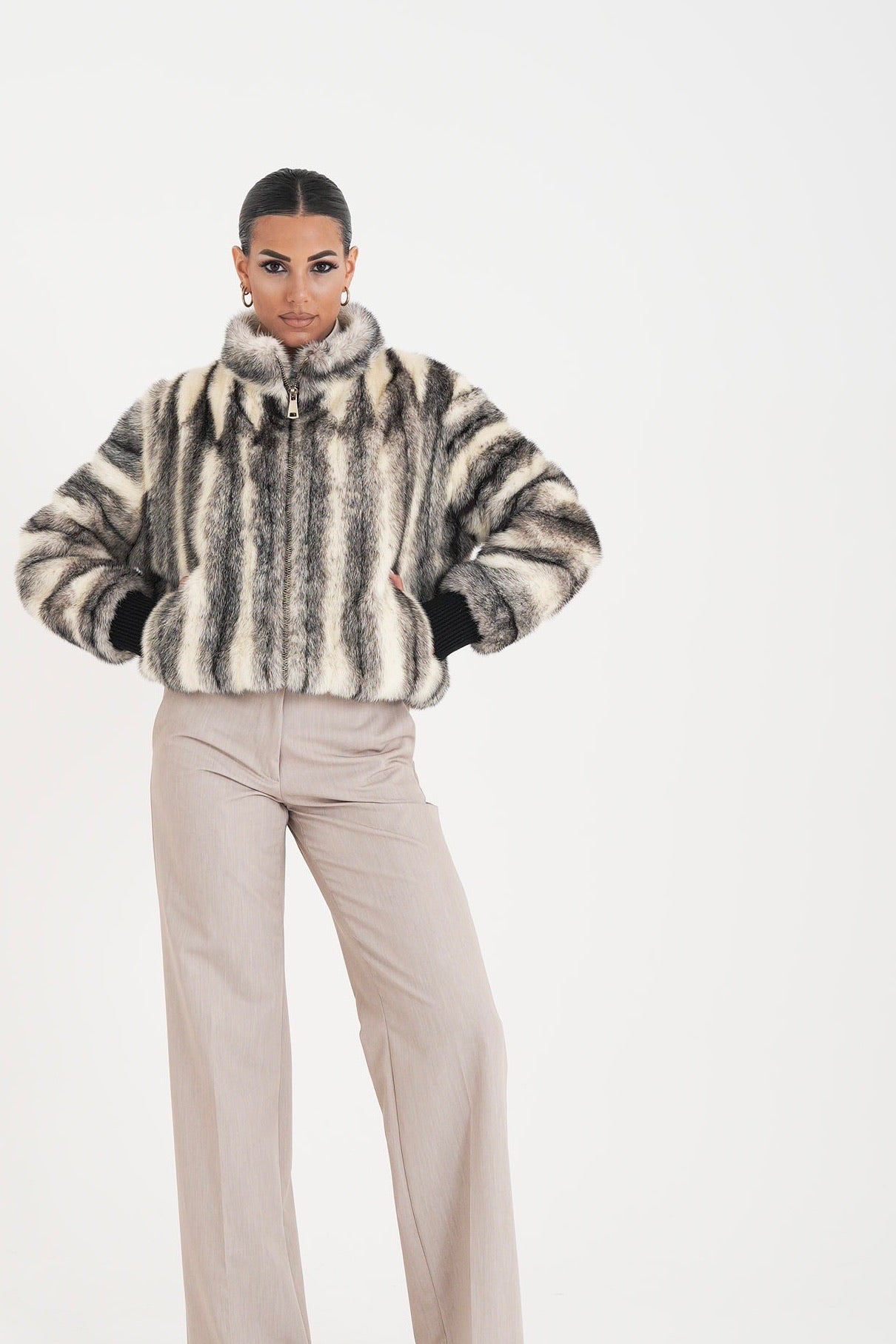 Bomber visone lisbeth