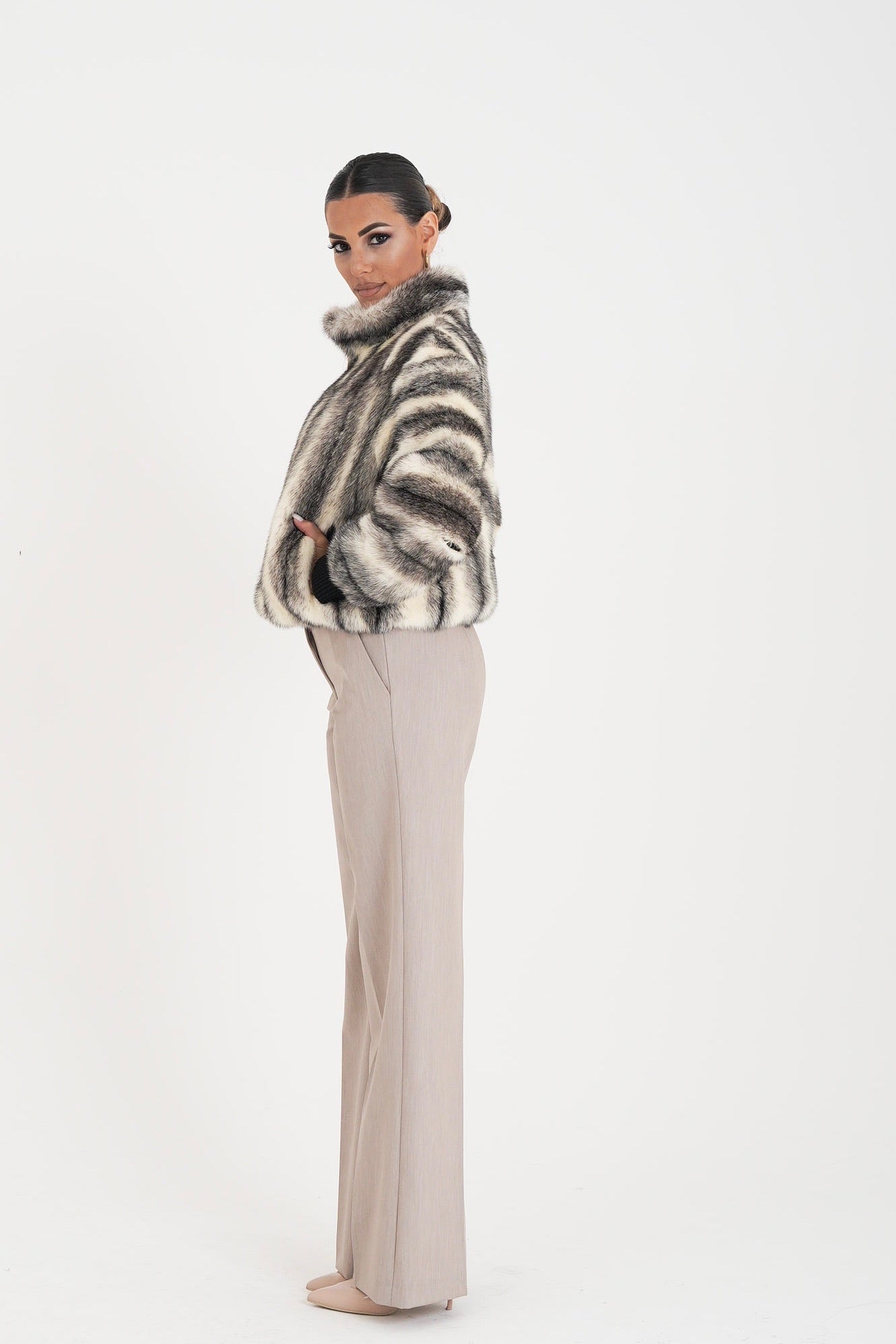 Bomber visone lisbeth