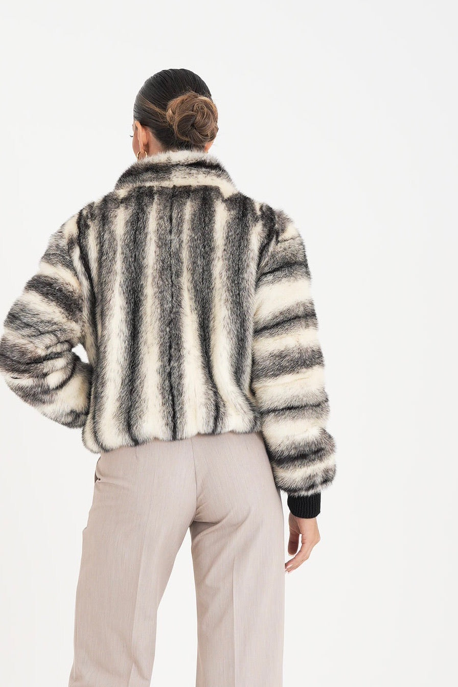 Bomber visone lisbeth