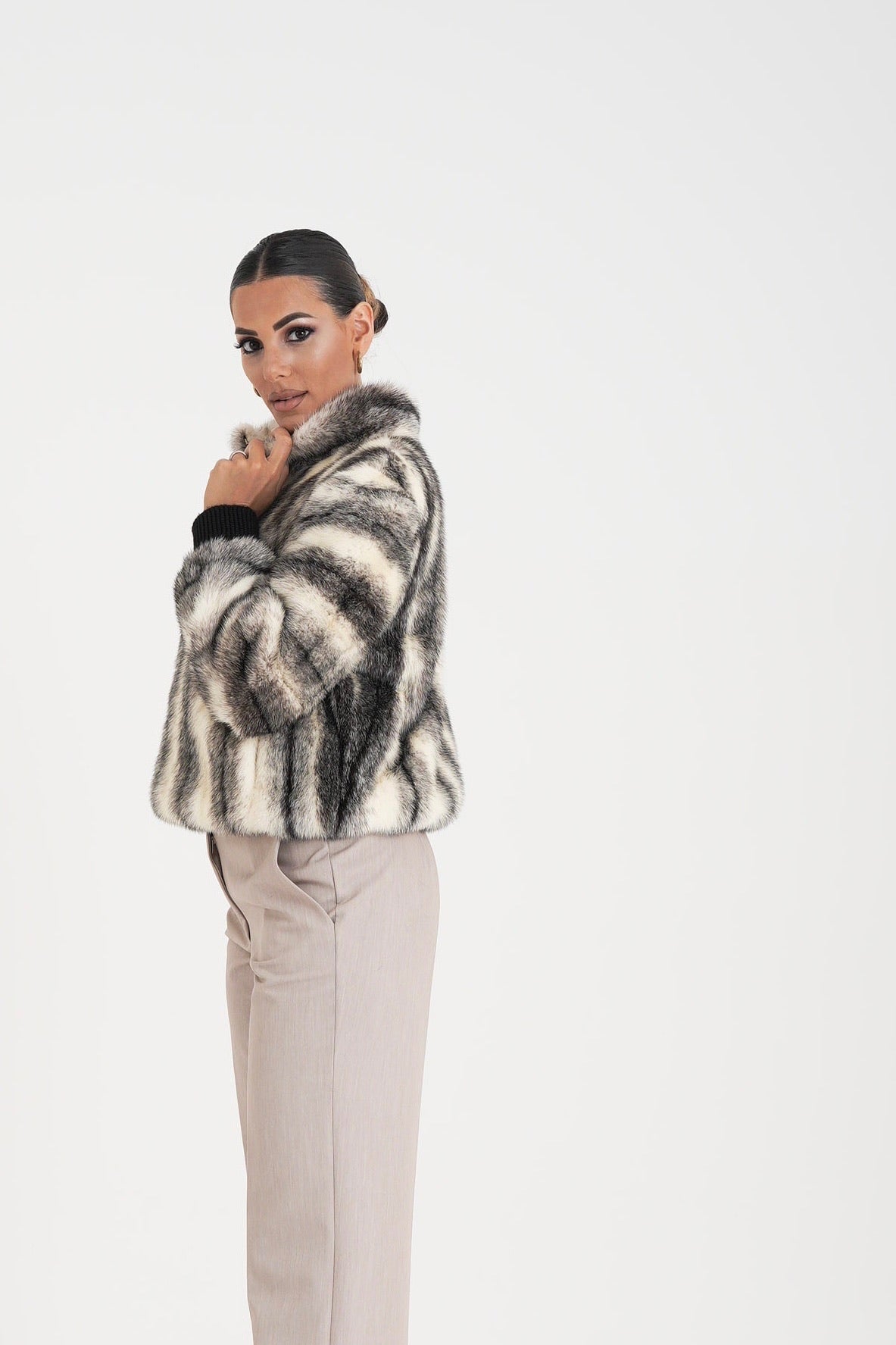 Bomber visone lisbeth