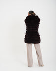 Gilet volpe Marzia bordeaux