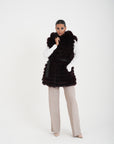 Gilet volpe Marzia bordeaux
