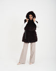 Gilet volpe Marzia bordeaux